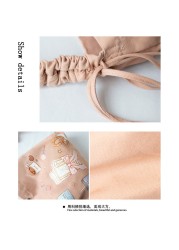 cute purse shoulder bags tote bags 2021 high quality fashion sweet japanese style cartoon pleated bow women shopper canvas bags