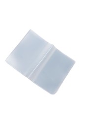 28GD Plastic PVC Clear Pouch Name ID Credit Card Holder Organizer Pocket Keeper