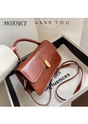 Fashion PU Leather Shoulder Bag Women Pure Color Small Crossbody Bags Casual Small Zipper Gift Bags For Ladies