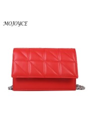 Female PU Leather Shoulder Bag Female Small Wallet All-match Travel Bags Lattice Trending Handbag Arbitrary Ladies Purse