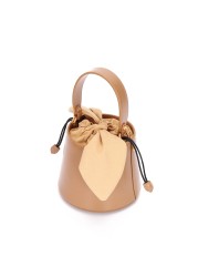 Ladies bucket bag 2022 new bow knot shoulder messenger bag