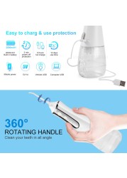 Oral Irrigator 3 Modes Water Flosser Waterproof IPX7 Dental Water Jet Irrigator Dental Teeth Whitening Electric Toothbrush Gift