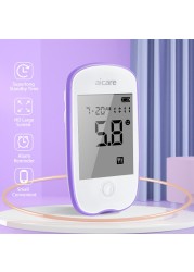 AICARE Blood Glucose Meter Glucometer Diabetic 50/100 Test Strips Lancets Blood Sugar Meter Monitor Medical Devices Tester