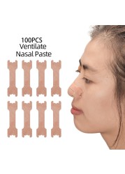 100pcs Nasal Breathing Strips Correct Way Anti Snoring Patch Easier Breathe Better Good Sleep Aid Health Care