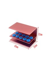 3pcs 10 Holes Dental Burs Holder Block Case For Burs High Speed ​​And Low Speed ​​Dental Burs Autoclavable Burs Holder