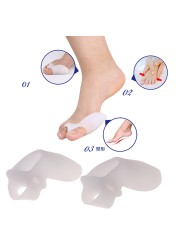 2pcs Big Toe Separator Corrector Straightener Splint Bunion Toe Straightener Foot Pain Relief Hallux Valgus Orthotics Supplies