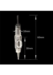 Tattoo Needle 20/50/100pcs 1RL Disposable Sterilized Permanent Makeup Cartridge Needles Tips For Eyebrow Lips Agulha Easy Click