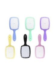 Hair Tangle Comb Detangling Hair Brush Large Plate Massage Combs Hollow Out Hair Brushes Barber Comb Salon Hair Styling Tools