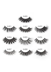 wholesale eyelashes 4/20/50/100pcs fluffy mink eyelashes 3d eyelashes makeup natural false eyelashes extension