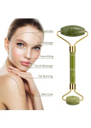 Natural Jade Gouache Stone Scraper Facial Massager Gua Sha Massager for Face Body Massage Set Anti-wrinkle Beauty Relax Tool