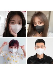 Disposable Mouth Mask Adult 3 Ply Breathable Fabric Face Mask Black Dust 3D Mascarillas Desechables Disposable Adult Mask