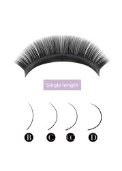 YILEX 0.07 Thickening Easy Fanning Eyelash Extensions Soft Faux Volume Natural Eyelashes Individual Eyelashes Eye Lashes