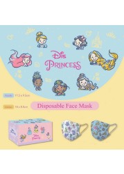 Disney 2022 New Adult/Child Anime Cartoon Disposable Mask Frozen Cartoon Masks Anime Kawaii Three Protective Layer Cartoon