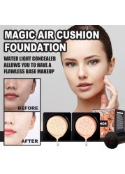 Magic Air Cushion BB CC Cream Foundation Invisible Pores Brighten Concealer Brightening Moisturizing Makeup Holder Oil Control