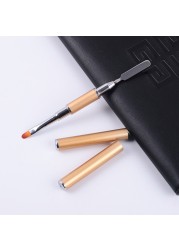 2-In-1 Double End Nail Pen Poly Nail Gel Picker Brush Multi-Use Pen Shaped Gel Color Bar Flower Brush Art Manicure Tool