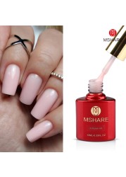 MSHARE Light Brown Nail Builder Liquid Gel In Bottle Nail Extension Quick Build Clear Led UV Gel 10ml