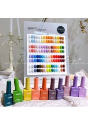 New 60 Fashion 15ml Gel Nail Kit Enamel Varnish Nail Color Set for Nail Art Design Various Bottles Nail Gel Learner Set