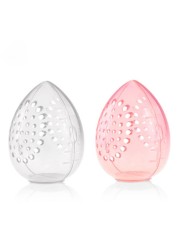 Mold Proof Puff Drying Holder Easy to Carry Sponge Display Storage Cosmetic Puff Holder Egg Shape Box Makeup Accessories