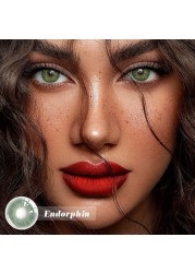 Bio-essence 2022 New 1 Pair Eye Color Contact Lenses Natural Brown Lenses Beauty Fashion Blue Green Green Eye Contact Lenses