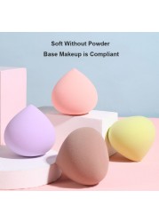 1pc Peach High Quality Portable Makeup Sponge With Box Powder Puff Foundation Bevel Cutting Tools Free Shipping Makeup Sponges