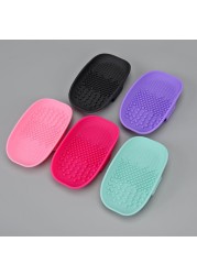 1pc Silicone Makeup Brush Cleaning Mat Cosmetic Brush Cleaner Palette Scrub Professional Makeup Brush Washing Pad Tools