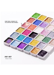 2022 New Mirror Nail Color Powder Solid Nail Gel Shiny Glitter Chrome Pigment Nail Nail Stickers Glitter