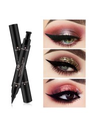 2 In1 Eyeliner Seal Eye Wing Seal Stars Liquid Eyeliner Pencil Stamp Triangle Seal Eye Liner Waterproof Quick Dry Cosmetics