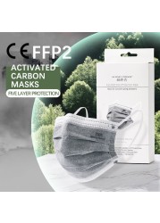 20pcs CE Mouth Mask 5 Layer FFP2 KN95 Face Protection Mask Respirator Mask Protective Mask Anti Dust FFP2 Mask Fpp2 Approved