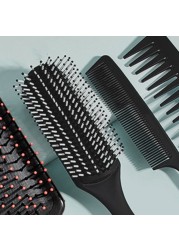 4pcs Painless Black Hair Styling Comb 4 in 1 Paddle Hair Brushes Hair Styling Comb Kit All Hair Type for Female Male