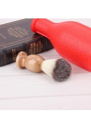 Men Shaving Beard Brush Badger Hair Razor Wooden Handle Face Cleaning Appliance High Quality Pro Salon Tool Safety Shaving Brush