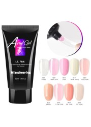 30ml Colorful Nails Crystal Gel Polish Quick Nail Extension Gel For Acrylic Gel LED Hard Gel Nail Art Gel TSLM1