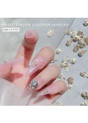 3pcs New nail sucker zircon jewelry gold silver color preservation jewelry phototherapy nail drill accessories