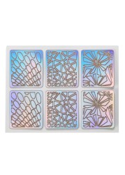 24pcs Hollow Nail Stickers Printing Template Nail Spray Paste Set of French Nail Stickers Manicure Decoration New