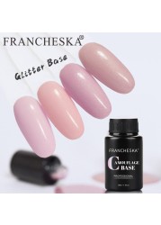 Franeska - Semi-Permanent Gel Nail Polish, Gloss, Clear, Nail Art, Varnish Base, 30ml, TSLM1