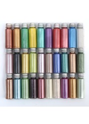 Colorful pearl mica pigment powder for nails glitter art, soap making epoxy resin eyeshadow lipstick car paint