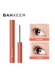 BANXEER Ultra Fine Long Eyelashes Mascara 4D Silk Fiber Waterproof Curling Mascara Volume Extension Female Cosmetics Makeup