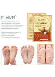 2pcs/bag Foot Mask Peeling Legs Feet Mask Scrub Exfoliating Socks for Pedicure Anti-crack Heel Remove Skin Foot Patch