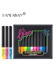 Hot Sale 12 Colors Fluorescent Eyeliner Kit Waterproof Eyeliner Kit Colorful Eyeliner Pencil Cosmetics Set