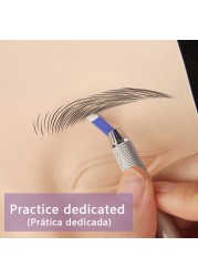 500 قطعة نانو Agulhas Lamina الإبر 0.18 مللي متر الفقرة Microblading الوشم شفرة متعددة 12 فليكس U شكل ل دليل الحاجب القلم Tebori