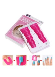 26pcs/set 10 Sizes G Curve Shape Nail Protector Varnish Shield Finger Cover Leak-proof Stickers French Manicure Nail Art Tools