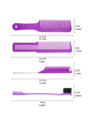 4 قطعة مكافحة ساكنة واسعة الأسنان مشط Detangling فرشاة شعر تصفيف الشعر أدوات التصميم للاستخدام المنزلي صالون