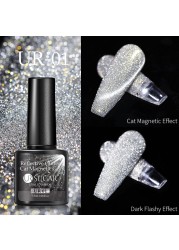 UR SUGAR 7.5ml Disco Reflective Cat Magnetic Gel Nail Polish Auroras Iridescent Glitter Sequins Soak Off Nails Art UV Varnish