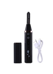 Electric Heated Eyelashes Roller USB Rechargeable Eyelashes Curler Fast Heating Natural Eyelashes Curler Long Lasting Makeup