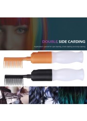 ABS Hair Coloring Comb Professional Empty Hair Dye Vial With Dispensing Applicator Brush Salon Hair Coloring Styling Tool