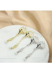 20pcs New Nail Art Zircon Jewelry Silver Vintage Pegasus Chain Luxury Gold Plated Butterfly Jewelry Nail Accessories