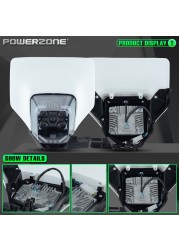 POWERZONE New Motorcycle 2021 Headlight Headlamp Head Lamp Light For Husqvarna FE250 FE350 FE450 2020 2021 2022 LED Headlight