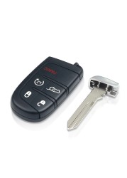 KEYYOU Replacement 5 Buttons Smart Remote Key M3N40821302 Fob 433MHz For Jeep Grand Cherokee 2013 2014 2015 2016 2017 2018