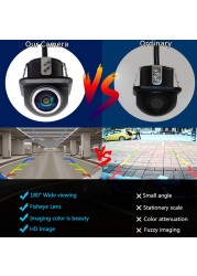 Smartour 1080P 180 Degree CCD Car Rear View Camera Auto Parking Monitor HD Night Vision Waterproof Universal Car Front Camera