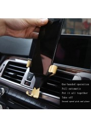 Car universal air vent mobile phone holder for smartphone non-magnetic car support