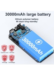 30000mAh سيارة الانتقال كاتب بنك الطاقة في حالات الطوارئ 1200A شاحن محمول ببطارية 12 فولت شاحنة 3.0L/6.0L السيارات الداعم بدء جهاز